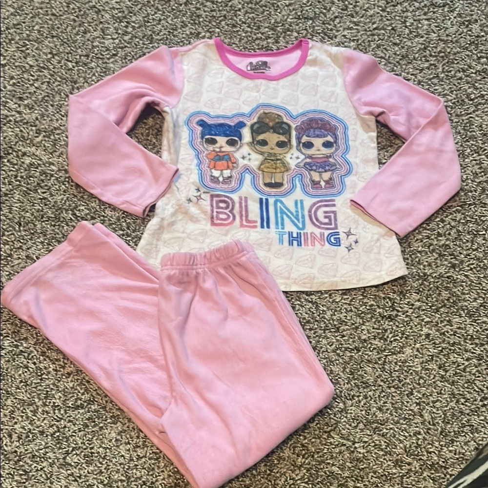 L.O.L. Surprise! Bling Thing Pajama Set - Pink and White - Picture 1 of 7